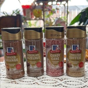 McCormick Limited Edition Finishing Sugars Bundle of Four (4) New and Sealed